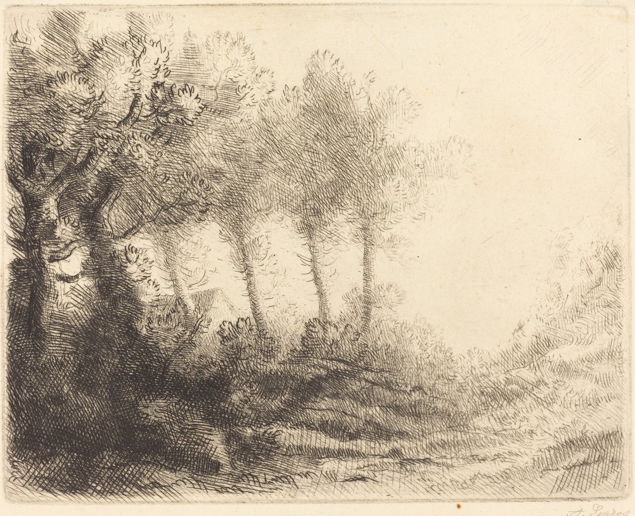 Landschaft Paysage von Alphonse Legros