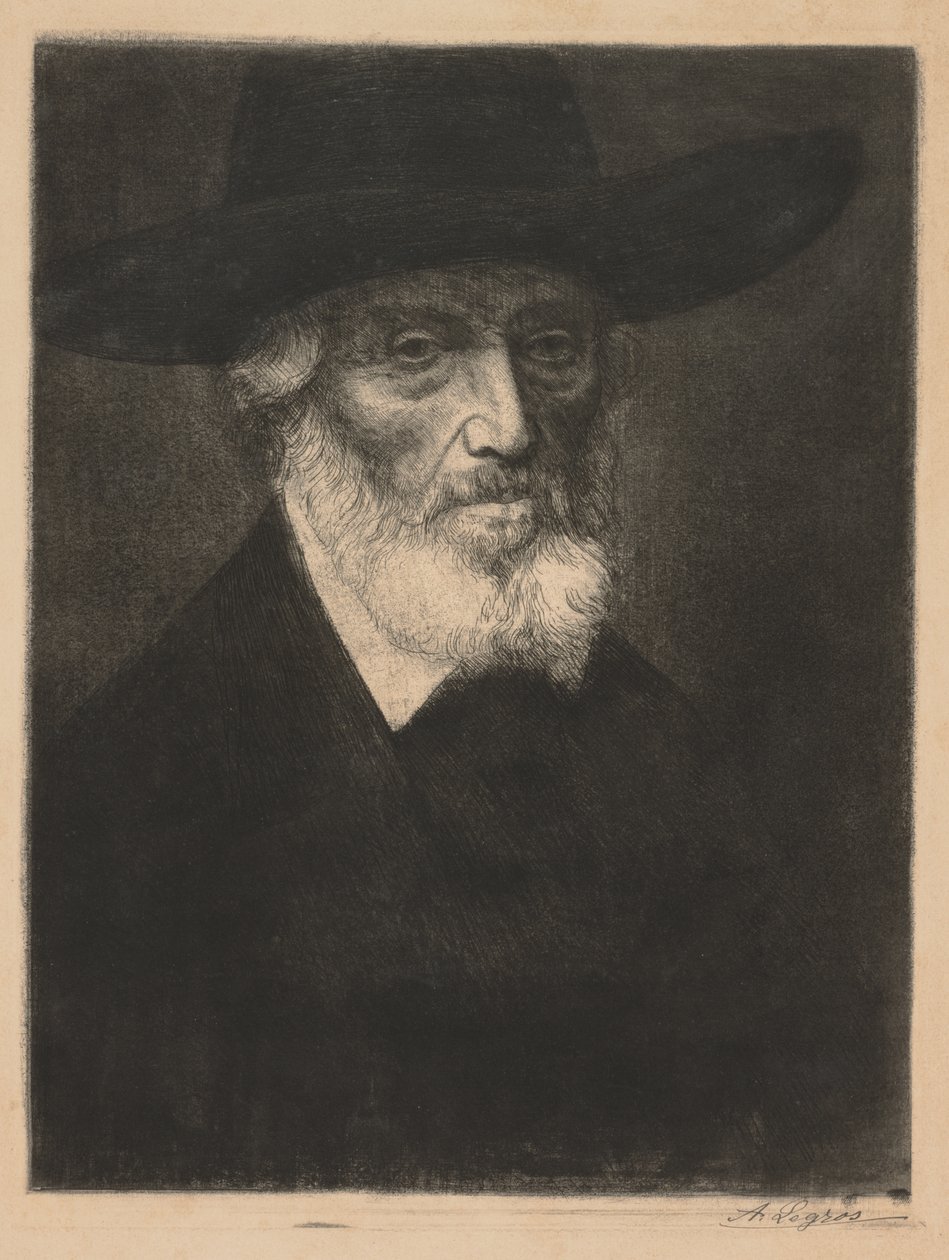 Großes Porträt von Thomas Carlyle von Alphonse Legros