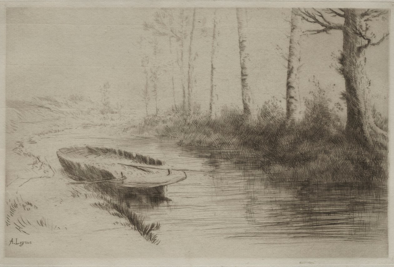 Der Kanal: Morgeneffekt von Alphonse Legros