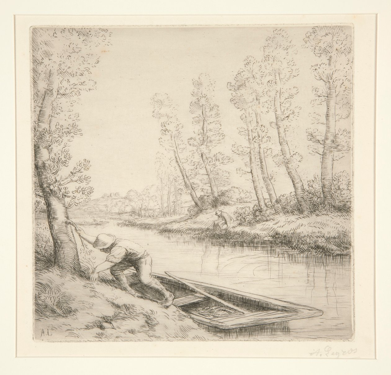 Le Matin sur la Riviere von Alphonse Legros