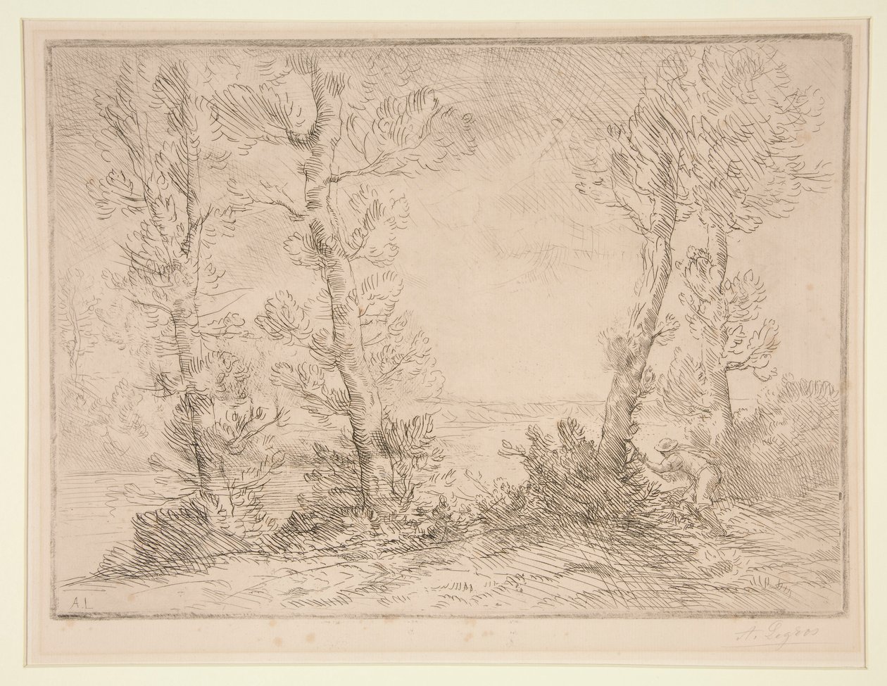 Le Pecheur de Saumon (Der Lachsangler) von Alphonse Legros