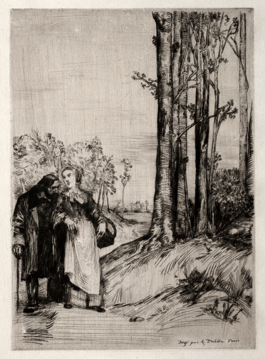 Der Spaziergang des Genesenden von Alphonse Legros