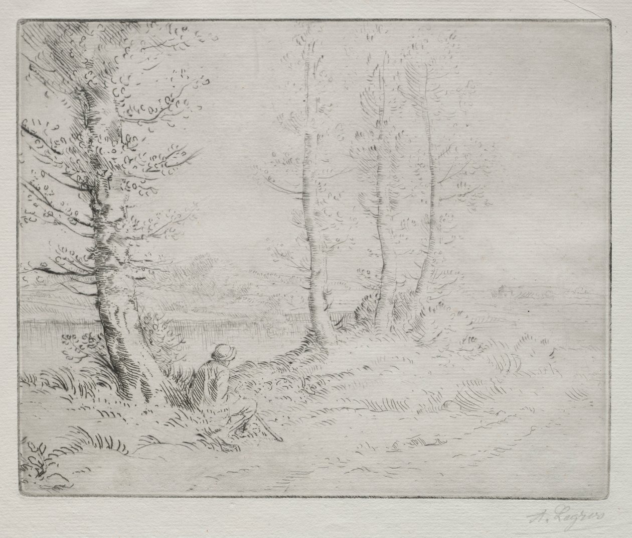 Entlang des Ufers von Alphonse Legros