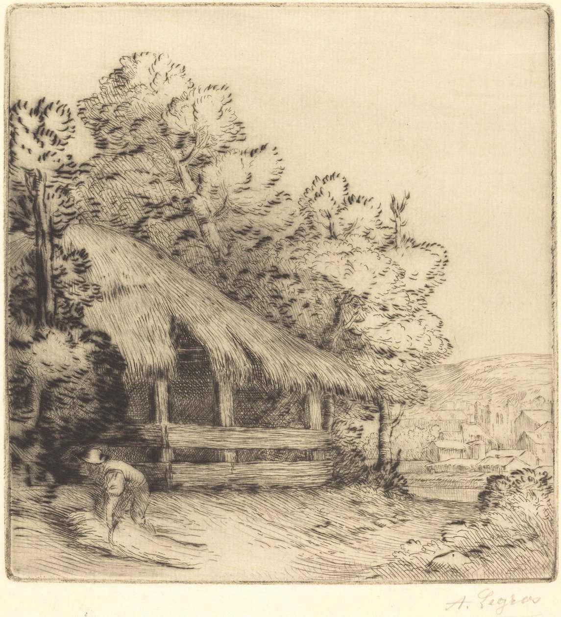 Kleiner Unterschlupf Le petit hangar von Alphonse Legros