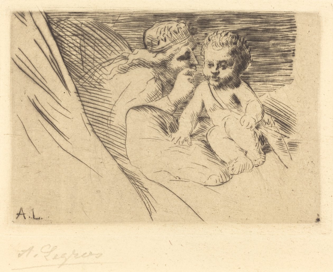 Mab und Amor von Alphonse Legros