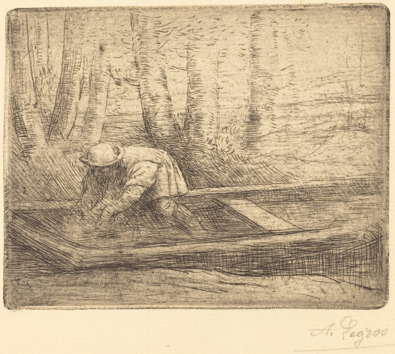 Mann in Punt von Alphonse Legros