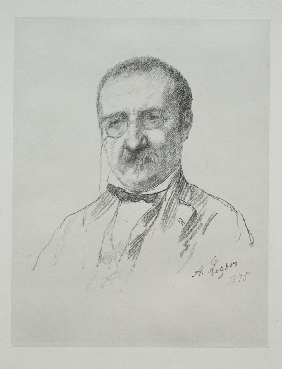 Herr Champfleury, 1875 von Alphonse Legros