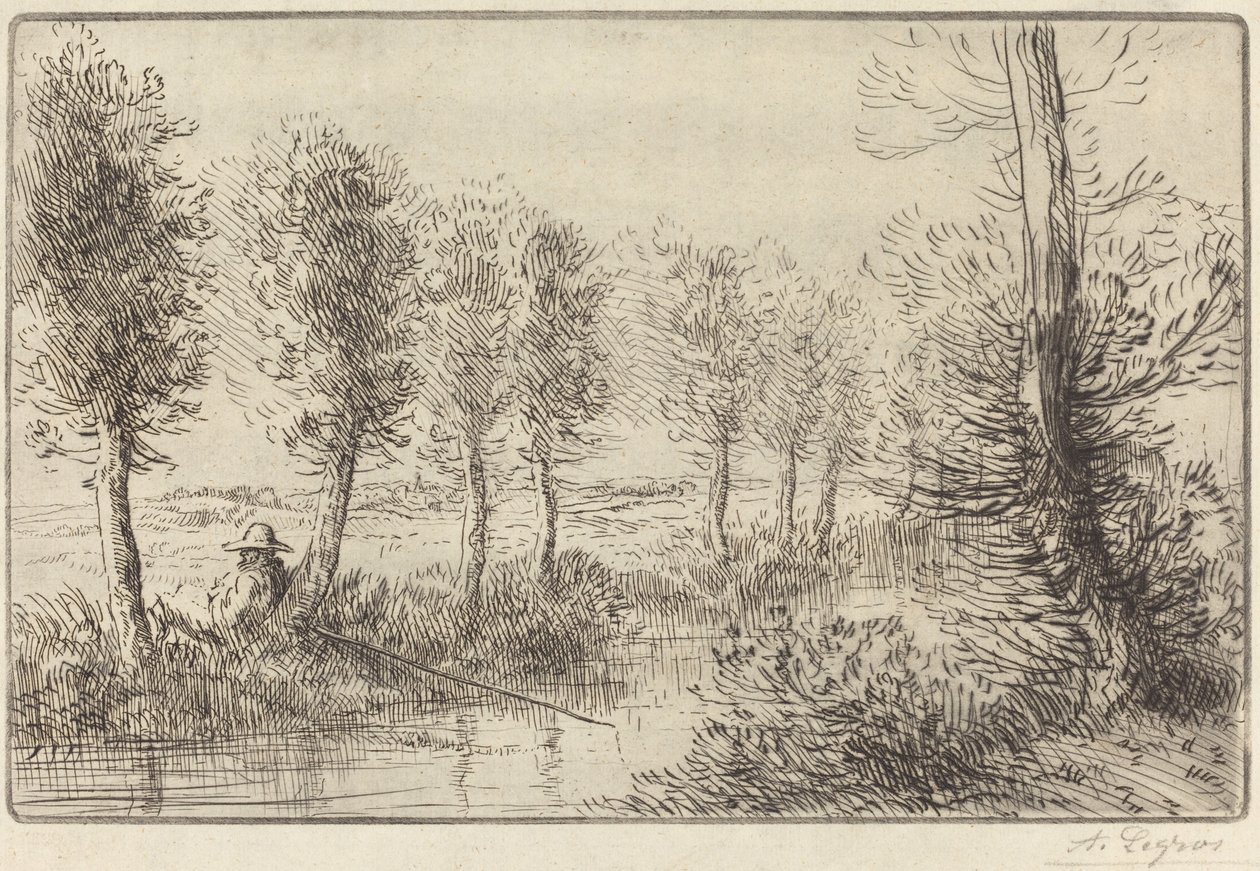In der Nähe der Mühle (Près du moulin) von Alphonse Legros