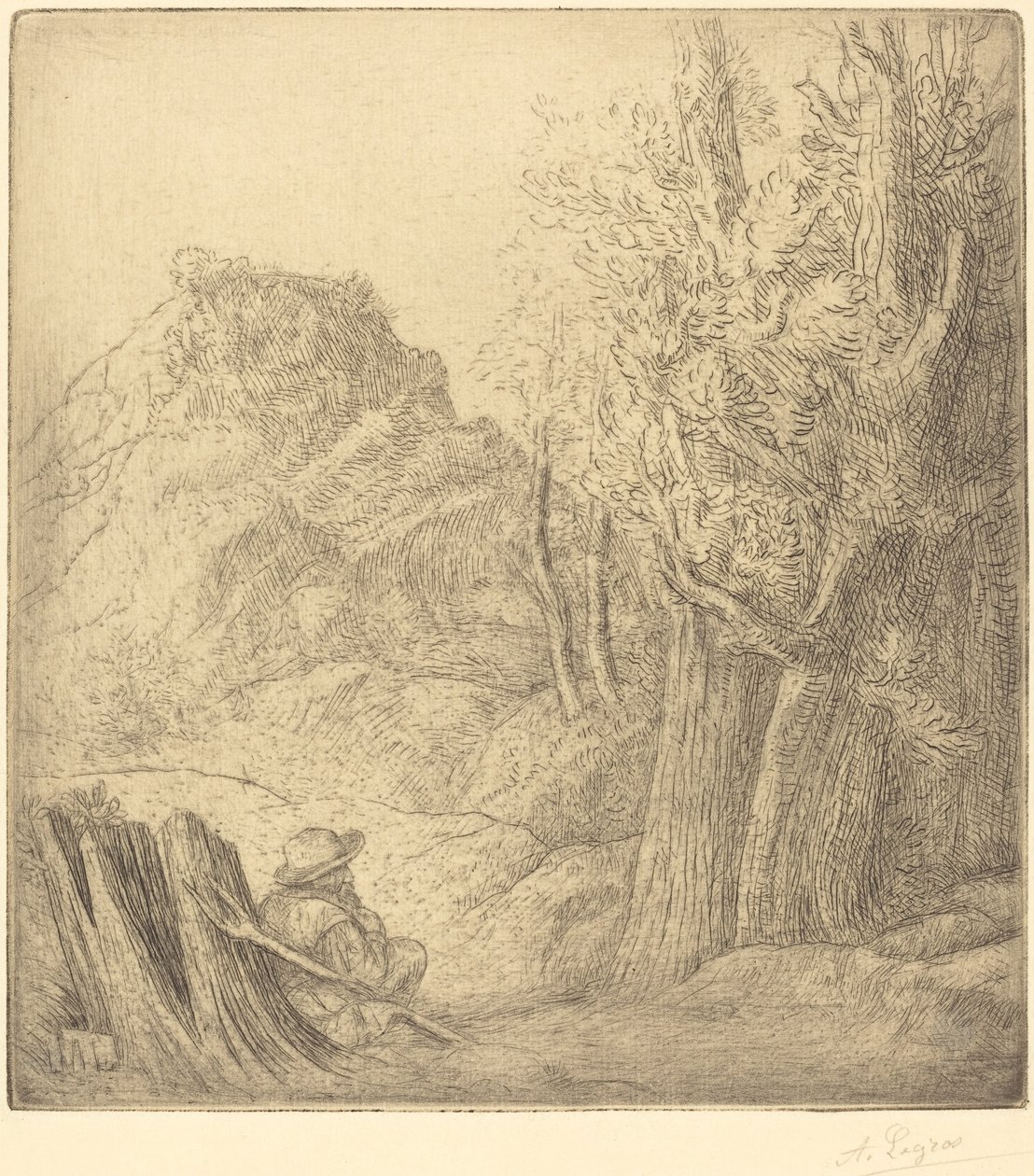 Altes Dorf Ville vieille von Alphonse Legros