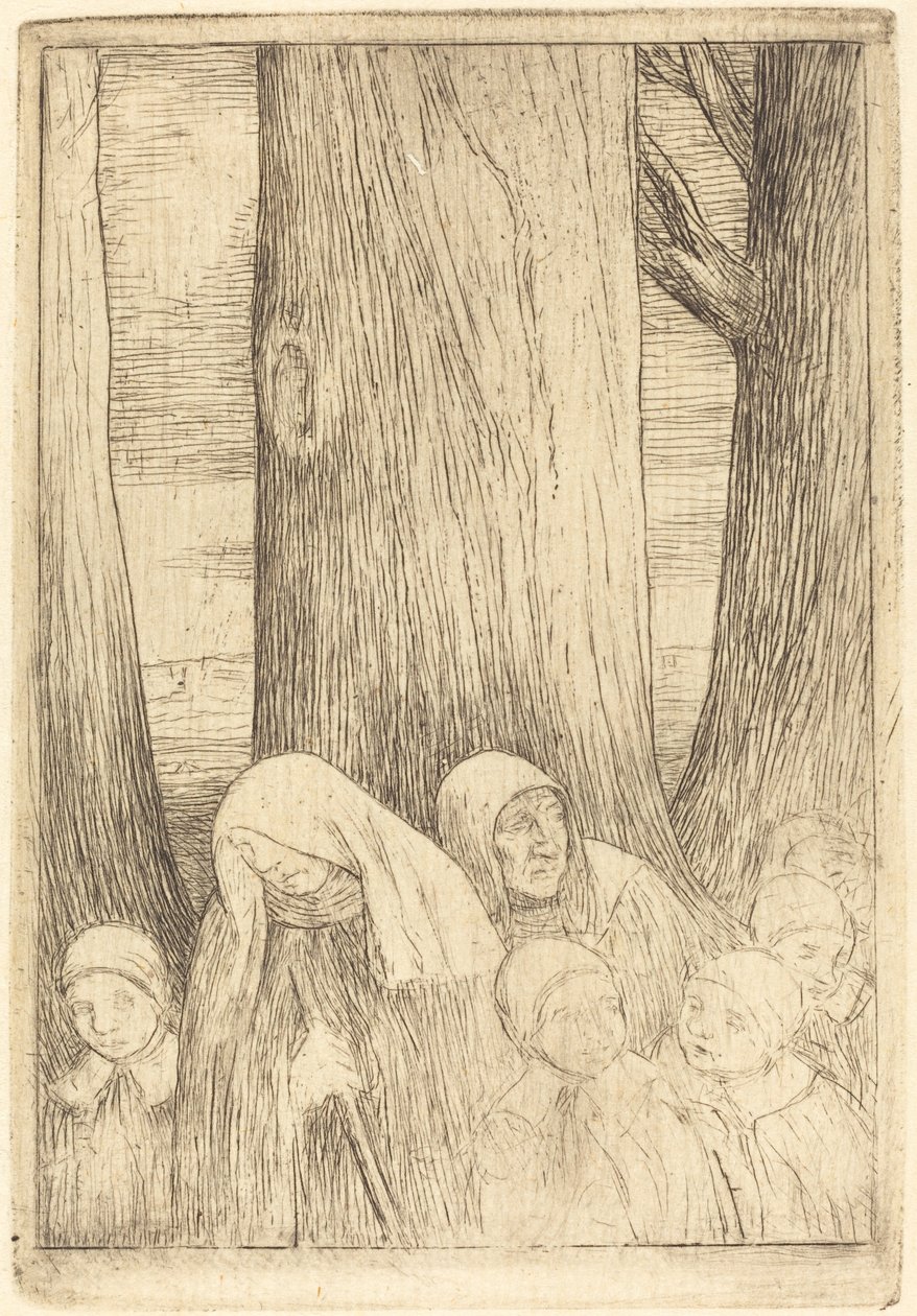 Waisen (Les orphelins (?)) von Alphonse Legros