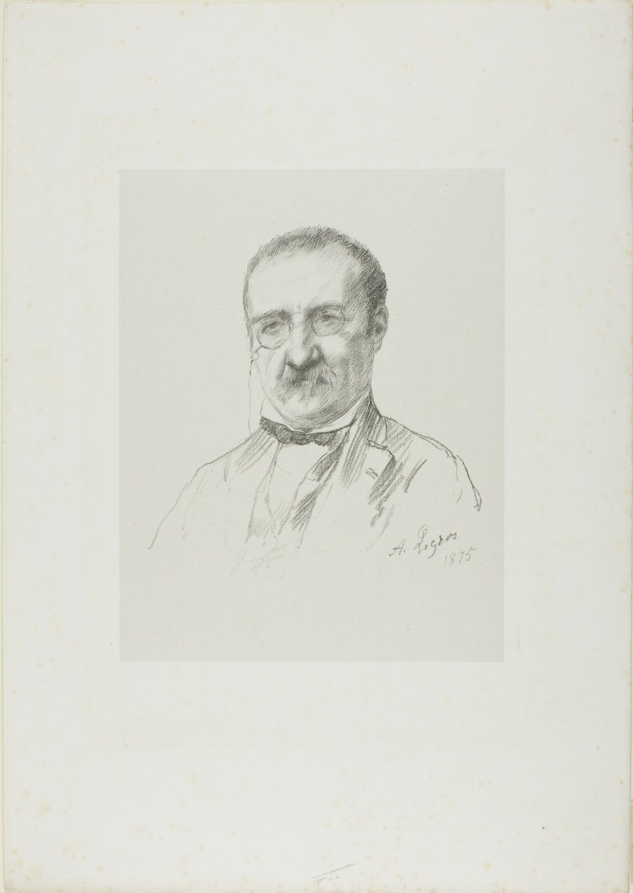 Porträt von Champfleury von Alphonse Legros