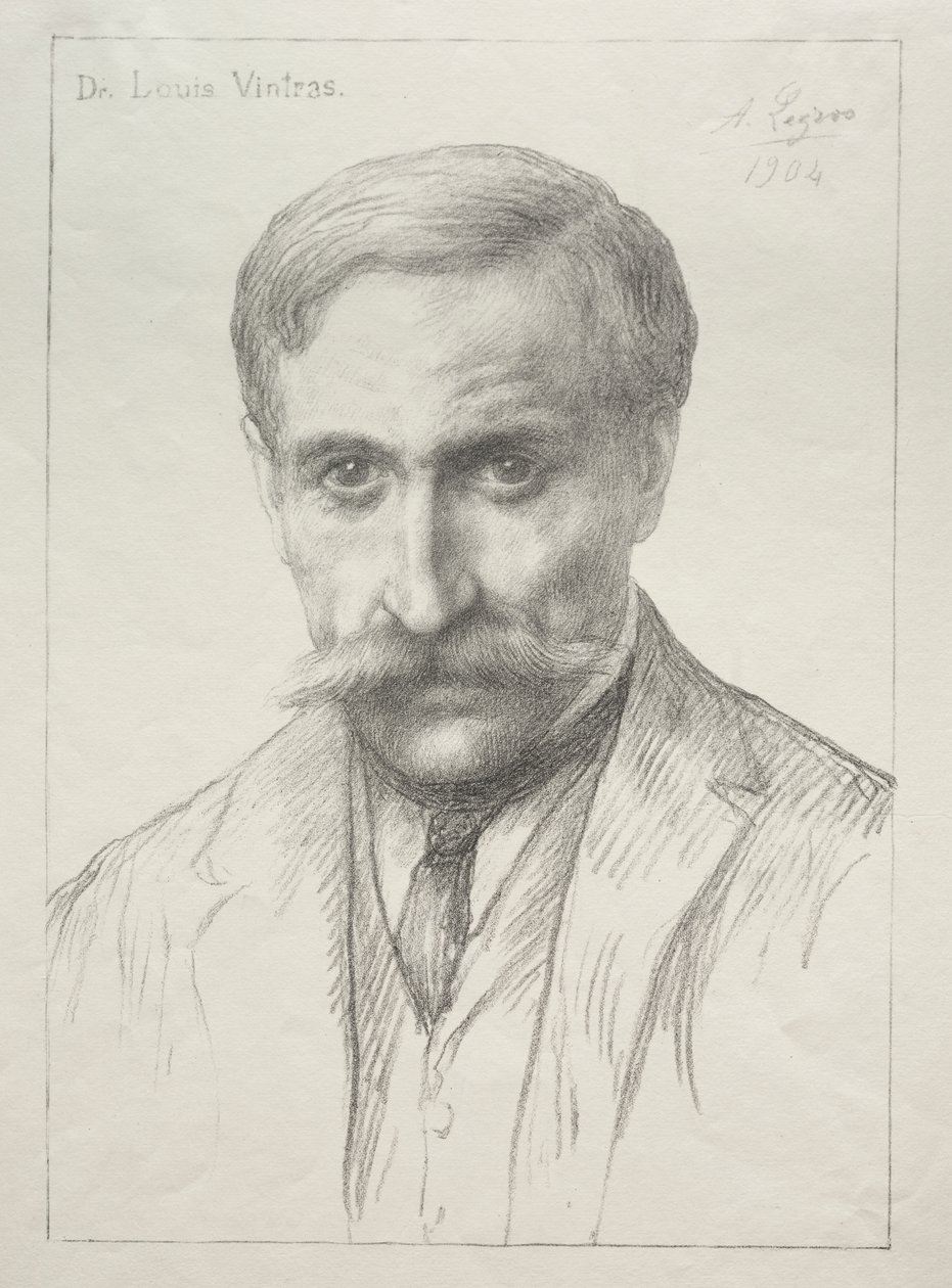 Porträt von Dr. Louis Vintras von Alphonse Legros