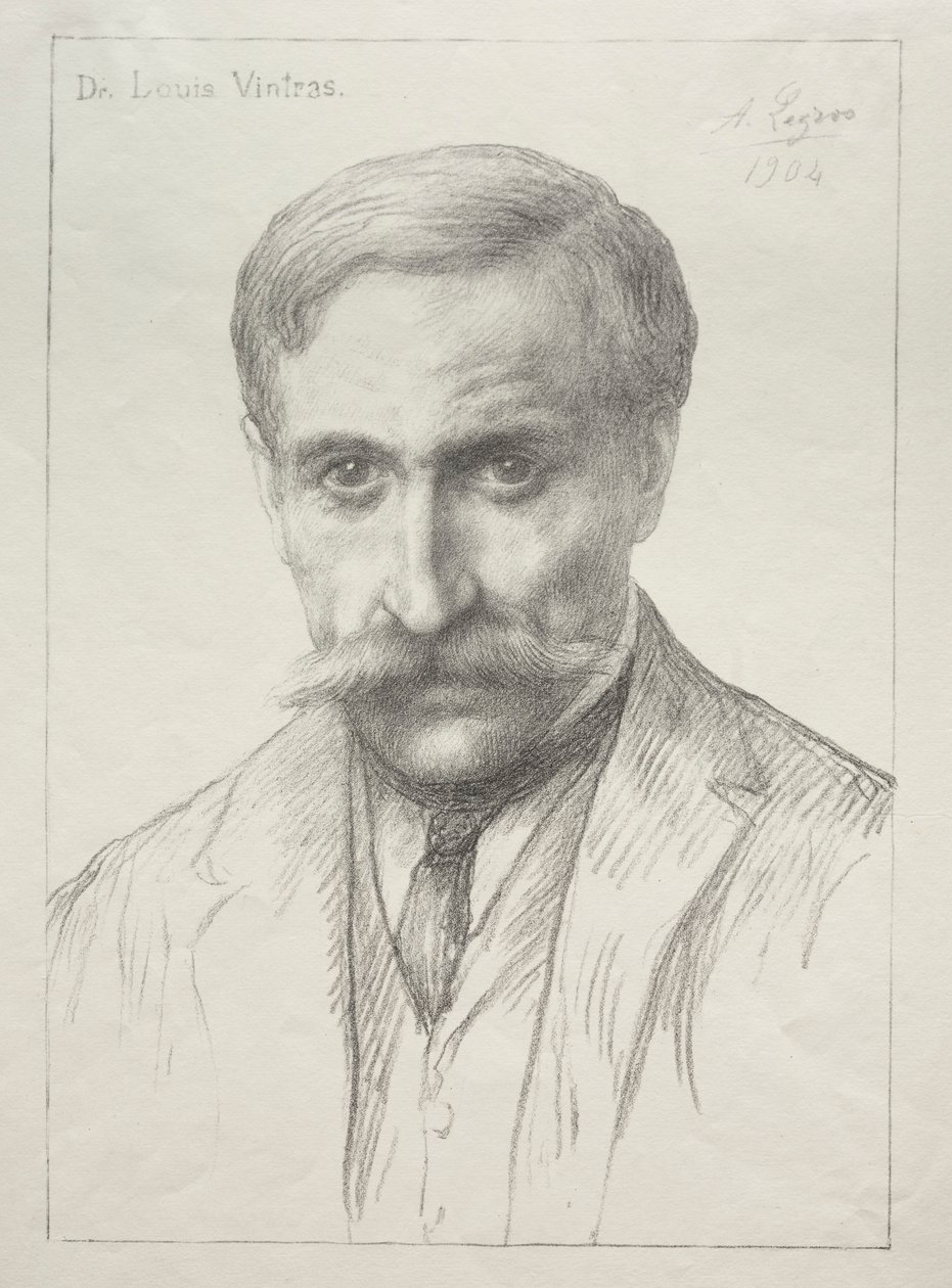 Porträt von Dr. Louis Vintras von Alphonse Legros