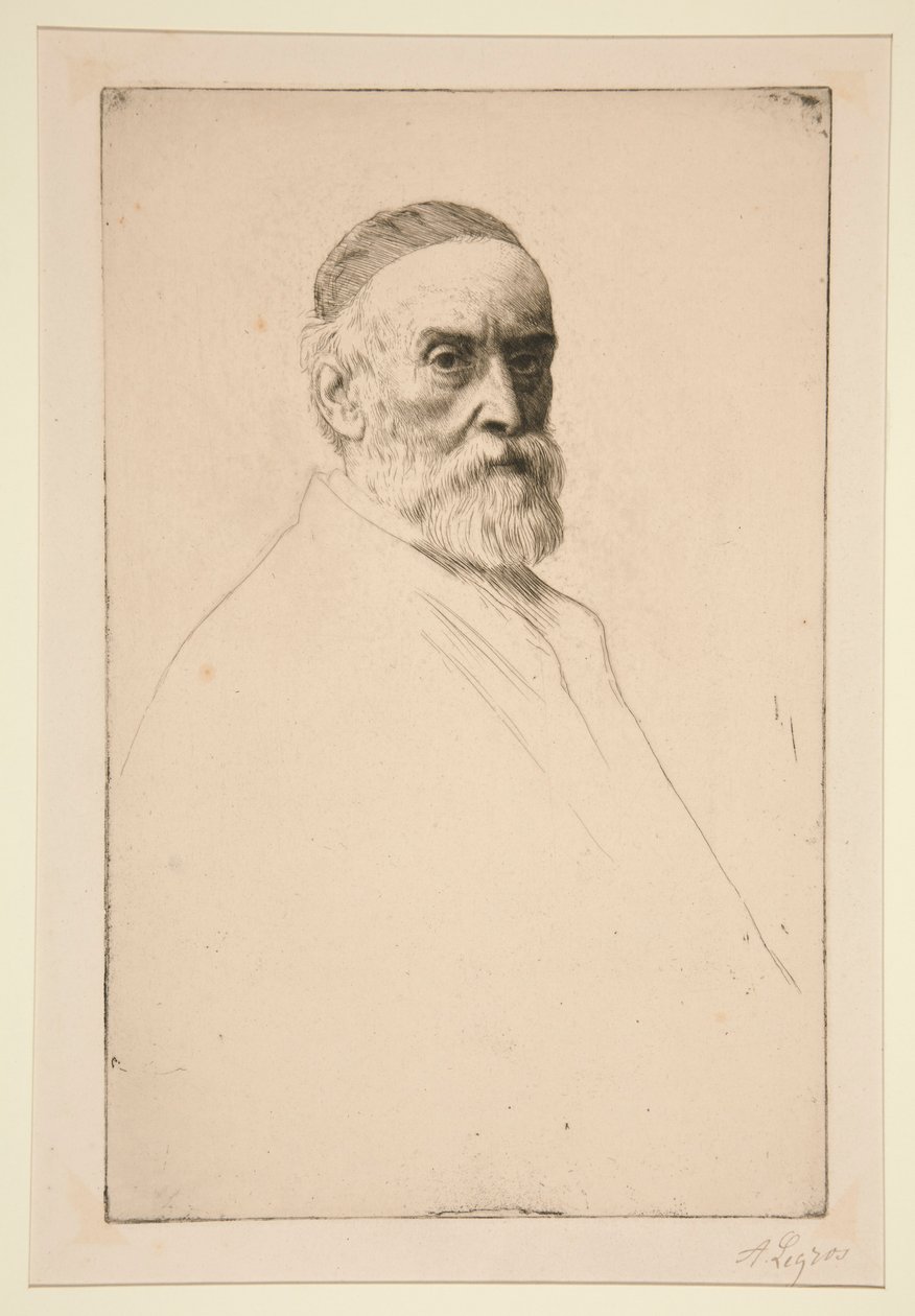 Porträt von G.F. Watts, R.A. von Alphonse Legros