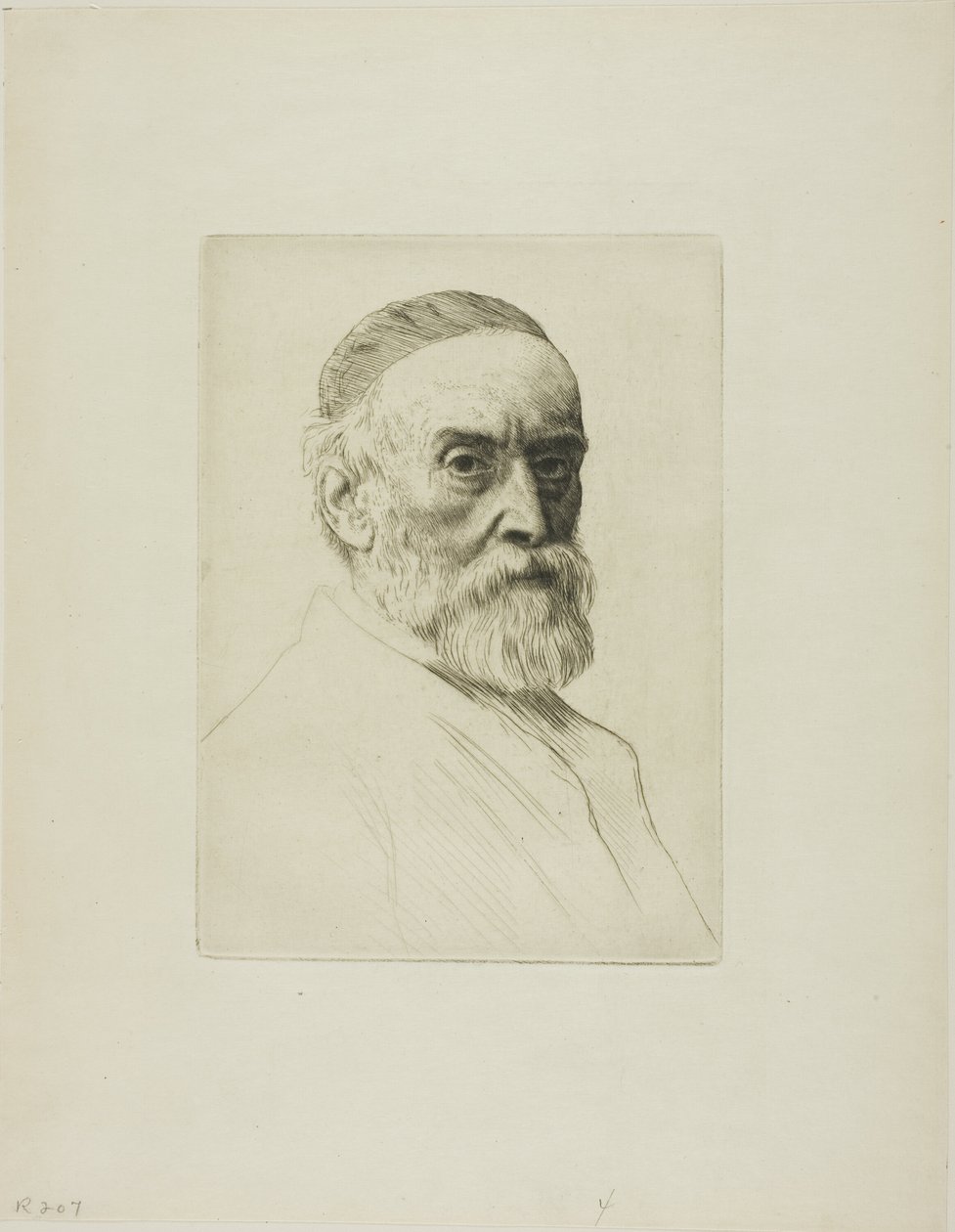 Porträt von G. F. Watts von Alphonse Legros