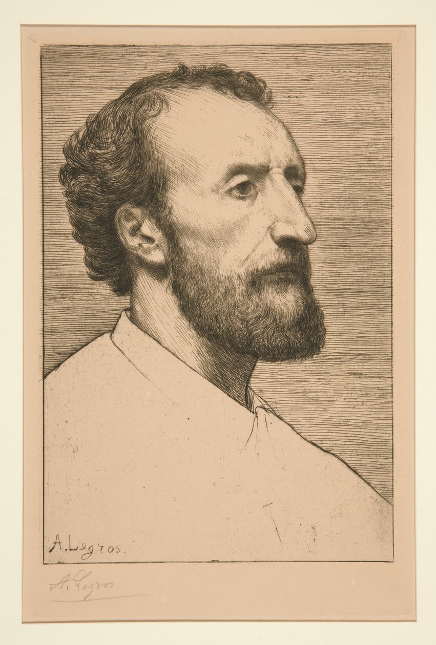 Porträt von Jules Dalou von Alphonse Legros
