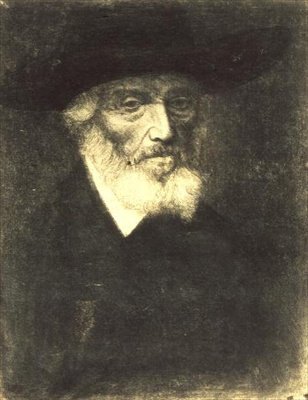 Porträt von Thomas Carlyle von Alphonse Legros