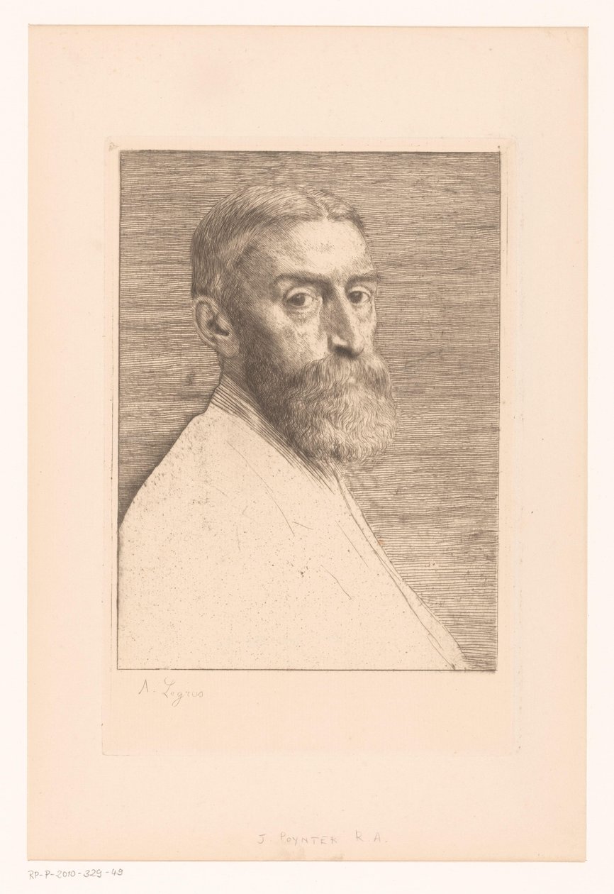 Porträt von Edward Poynter von Alphonse Legros