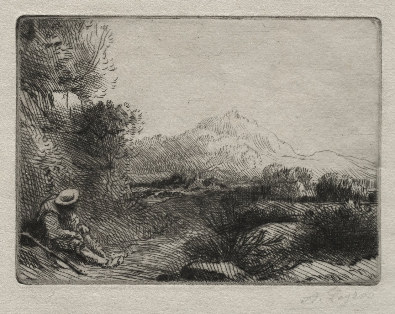 Rast des Reisenden von Alphonse Legros