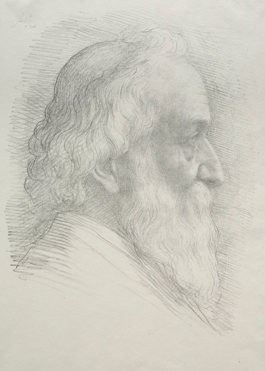 Selbstporträt 10. Platte von Alphonse Legros