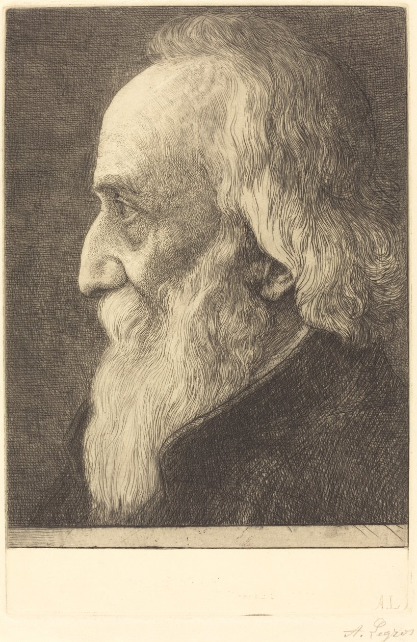 Selbstporträt, 13. Platte, 1906 von Alphonse Legros
