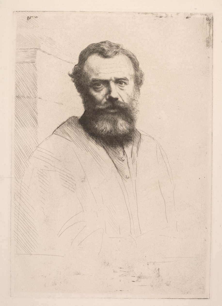 Selbstporträt Dritte Platte von Alphonse Legros