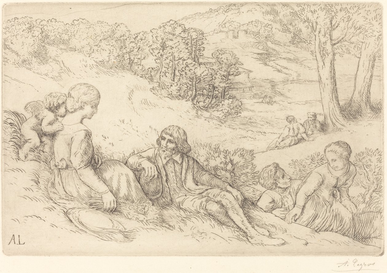 Frühling von Alphonse Legros