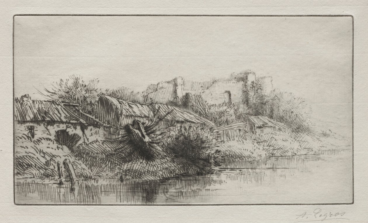 Das verlassene Dorf von Alphonse Legros