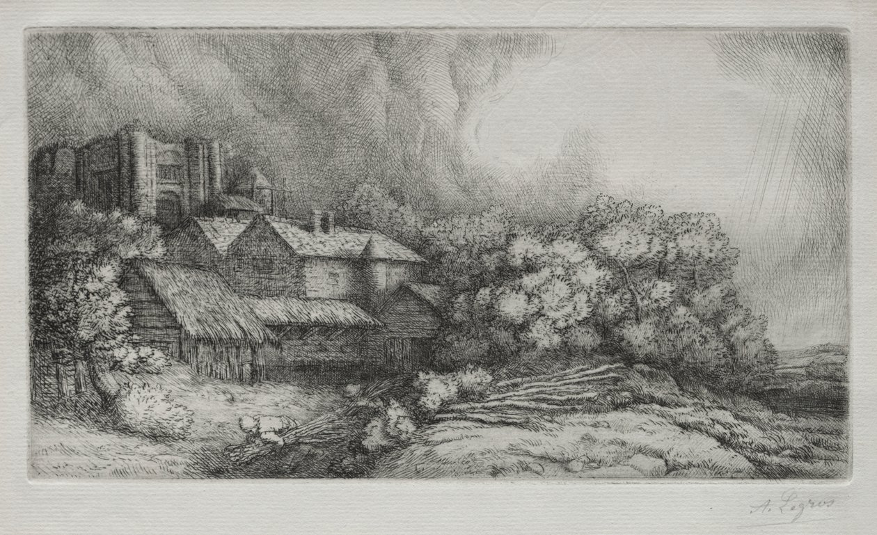 Der Abteihof von Alphonse Legros