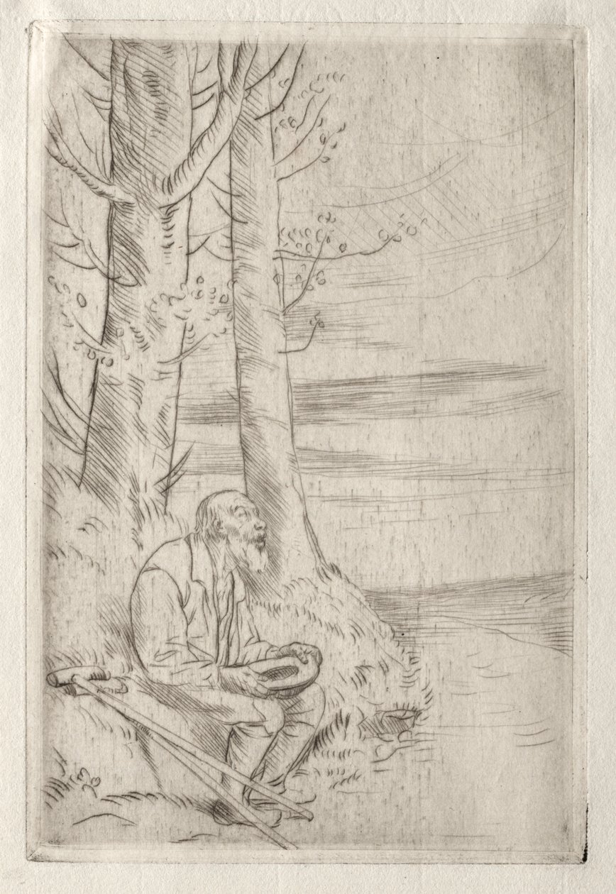 Der blinde Bettler von Alphonse Legros