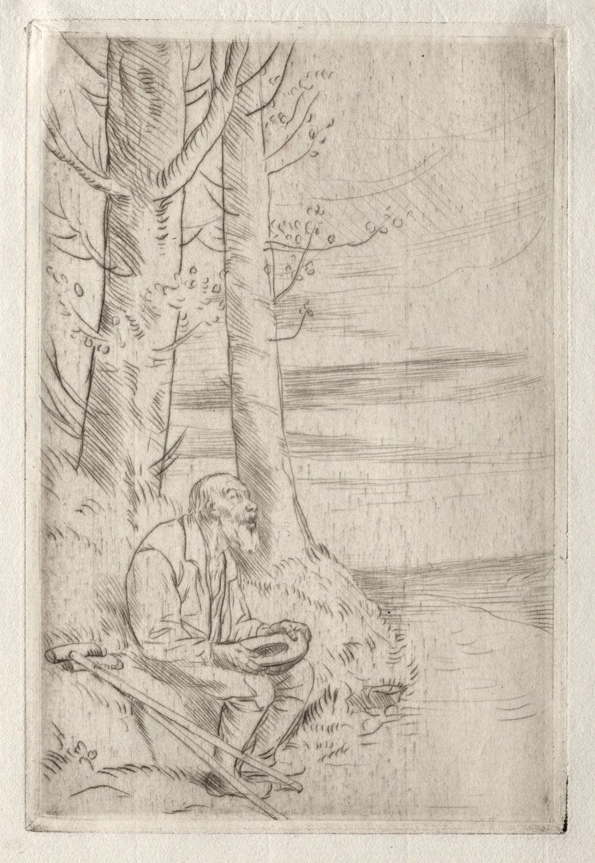 Der blinde Bettler von Alphonse Legros