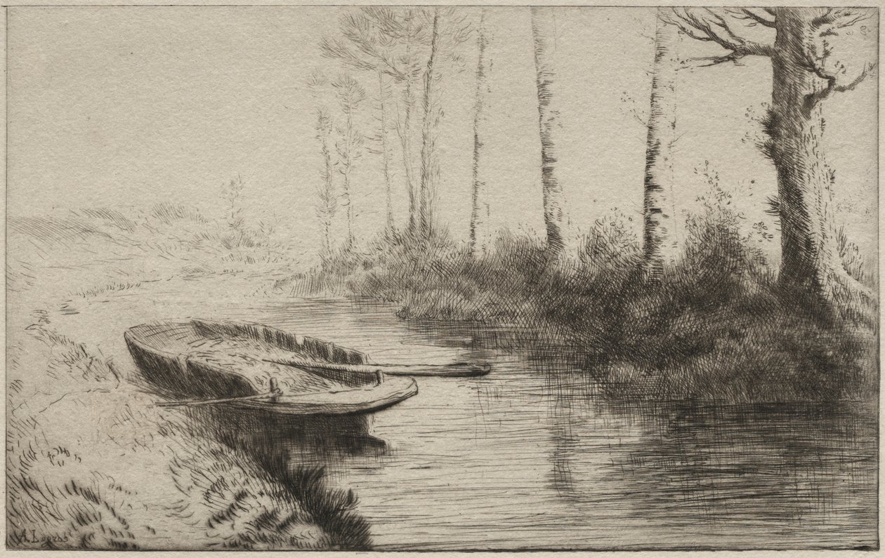 Der Kanal, Morgen von Alphonse Legros