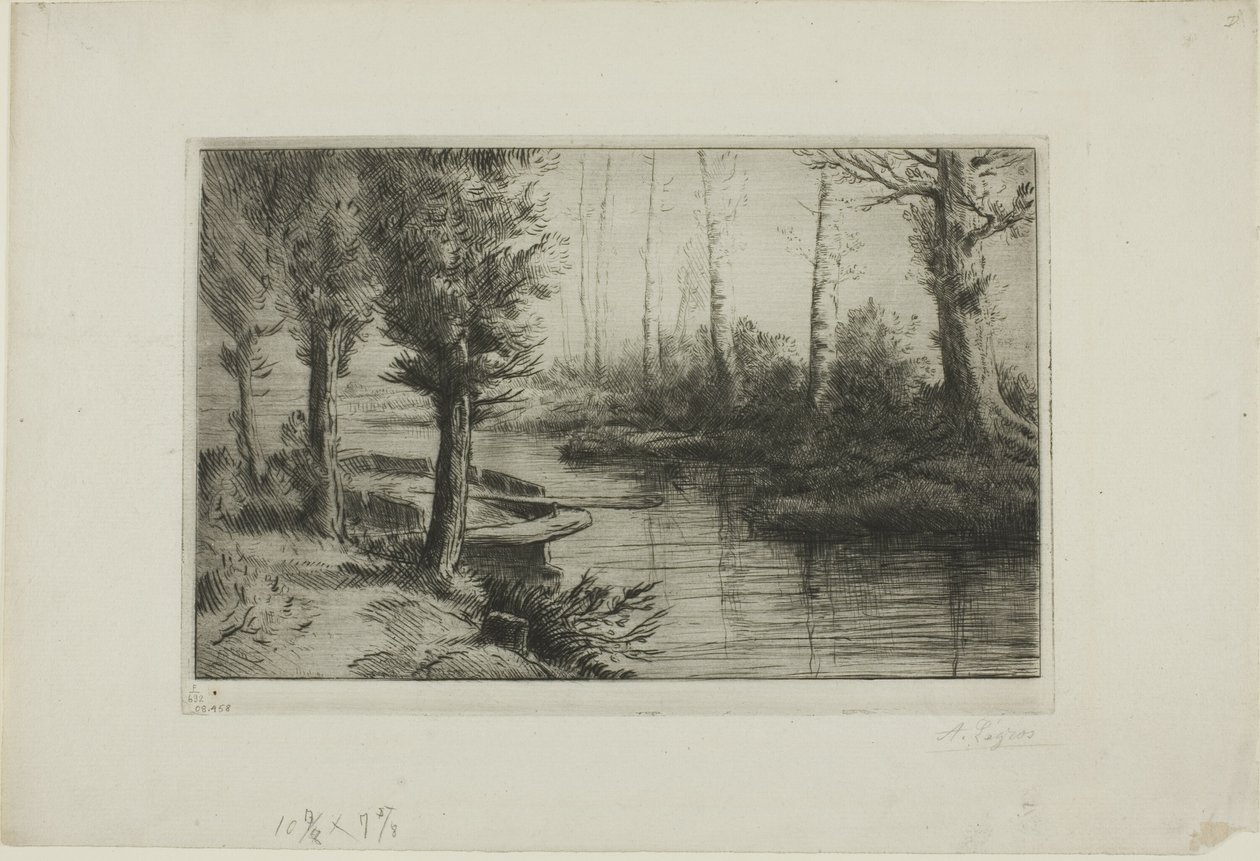 Der Kanal: Morgen von Alphonse Legros