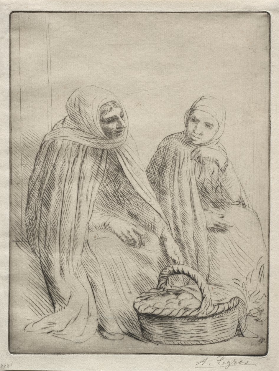 Die Eierhändler (1. Platte) von Alphonse Legros