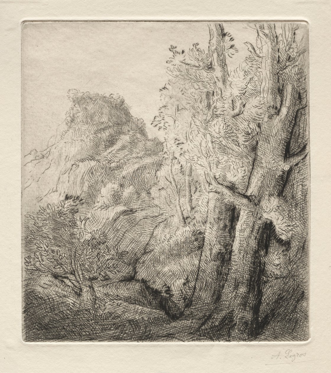 Die alte Stadt von Alphonse Legros