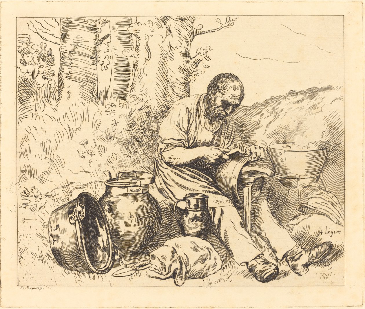 Der Kesselflicker von Alphonse Legros