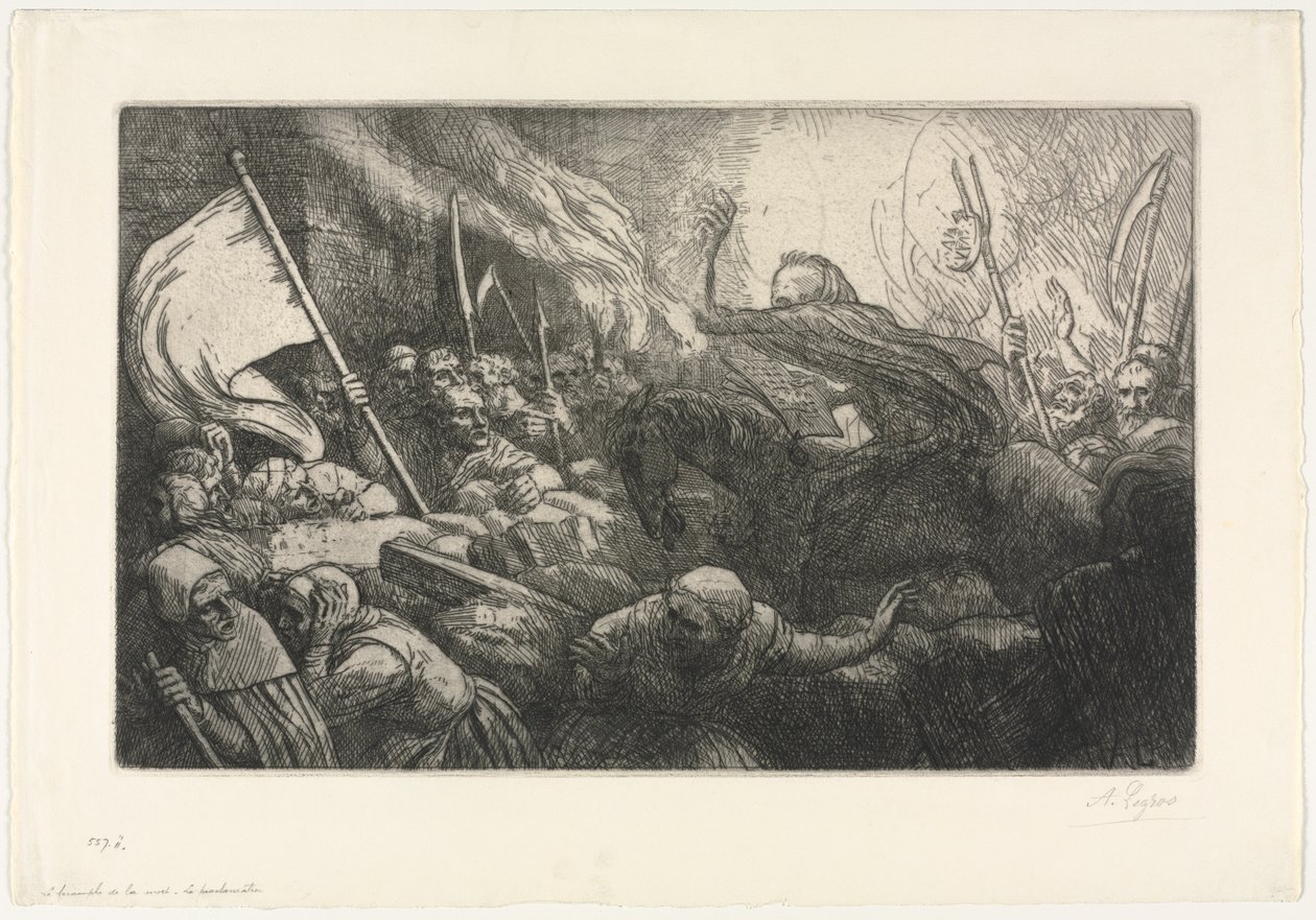 Der Triumph des Todes: Die Verkündigung von Alphonse Legros
