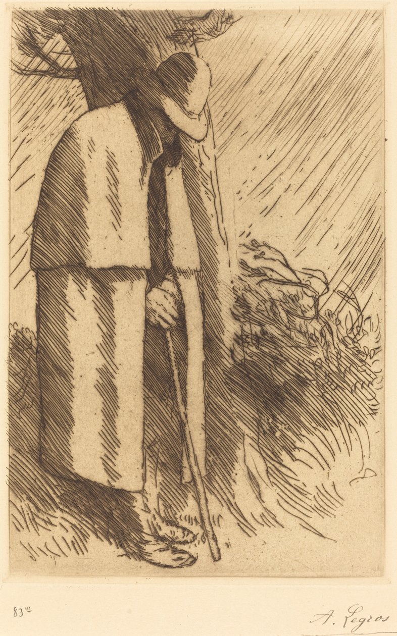 Reisender sucht Schutz von Alphonse Legros