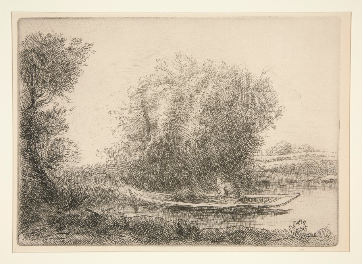 Eine Ecke des Flusses von Alphonse Legros