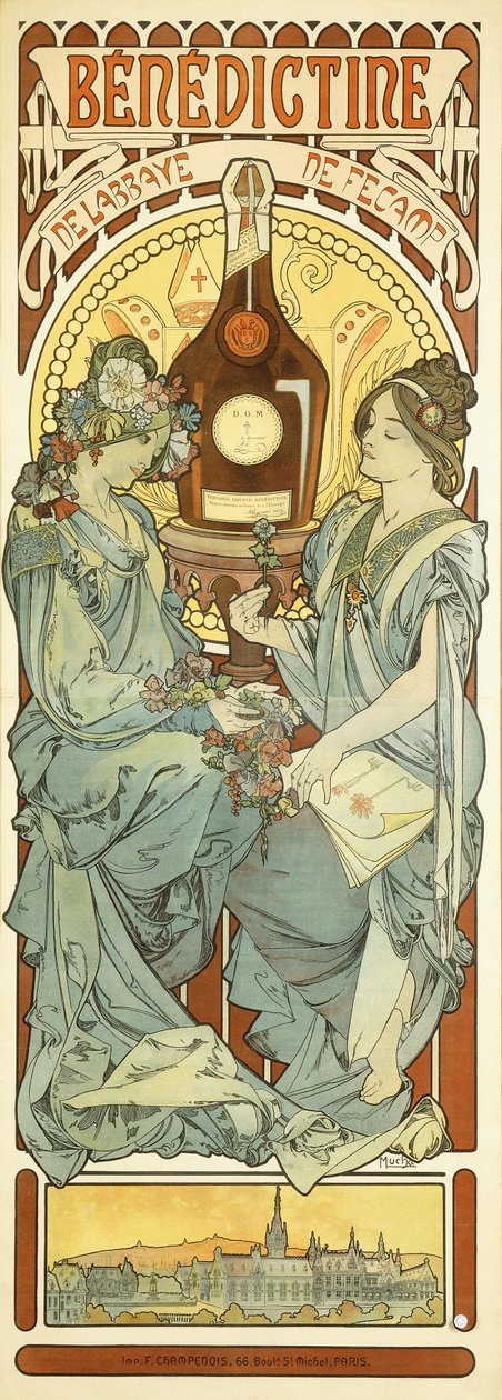 Benediktiner, 1898 von Alphonse Mucha