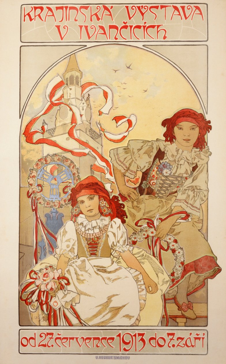 Krajinska Vystava V Ivancicich, 1913 von Alphonse Mucha