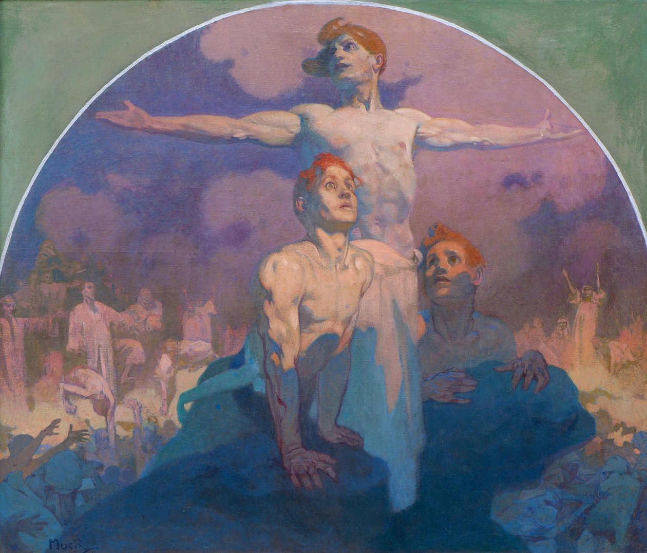 Durch eigene Kraft I, 1911 von Alphonse Mucha