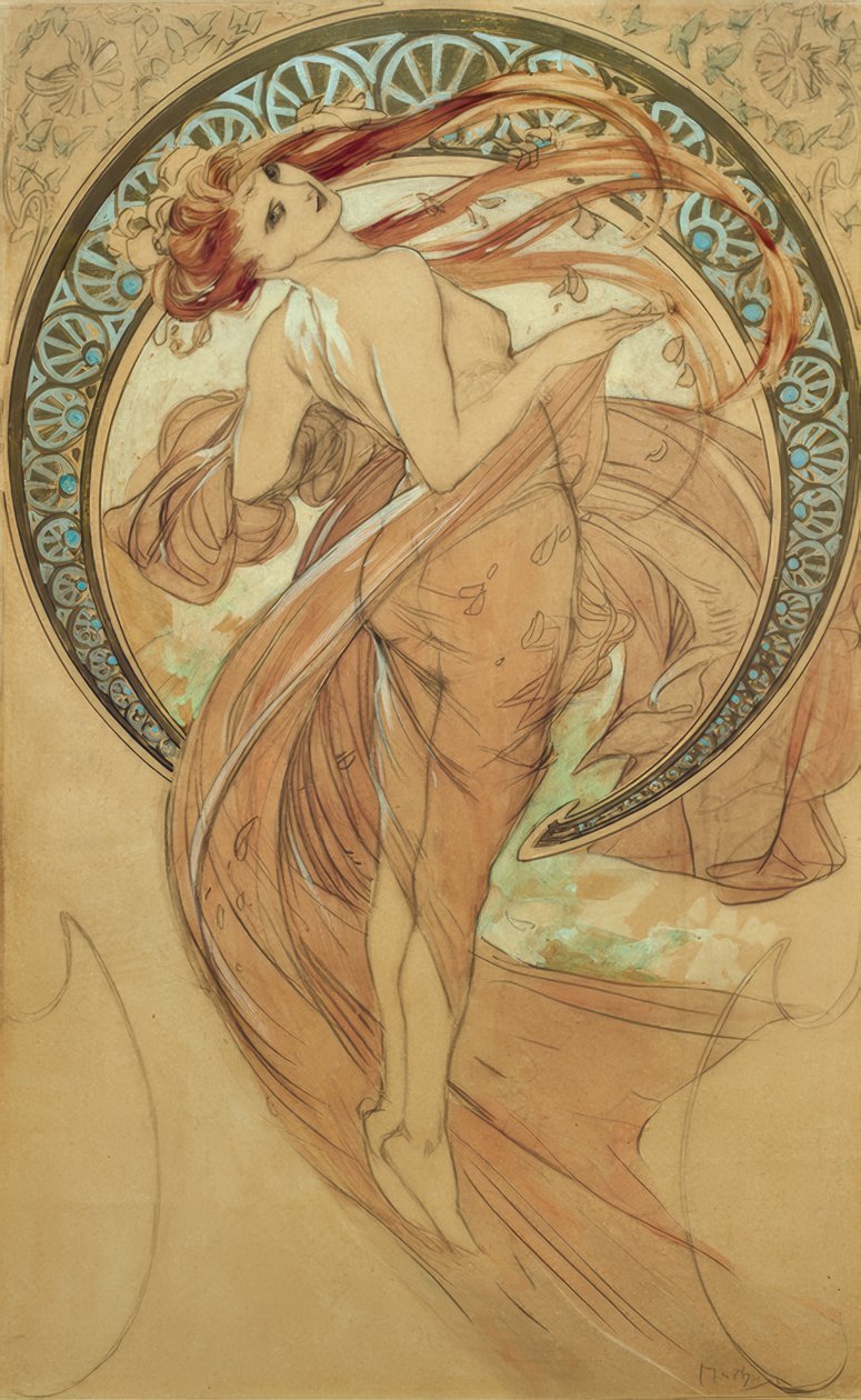 Der Tanz von Alphonse Mucha