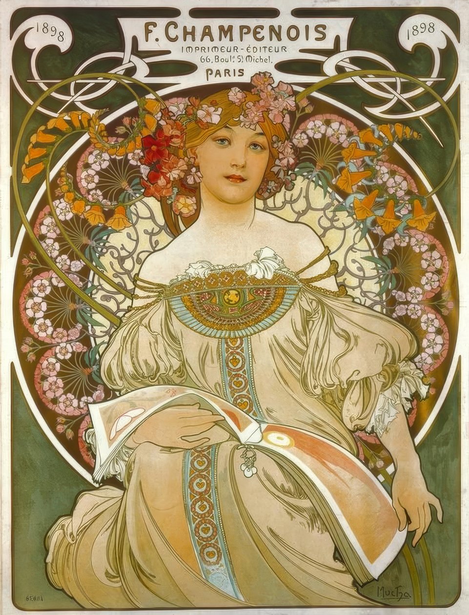 F. Champenois / Drucker – Verleger von Alphonse Mucha