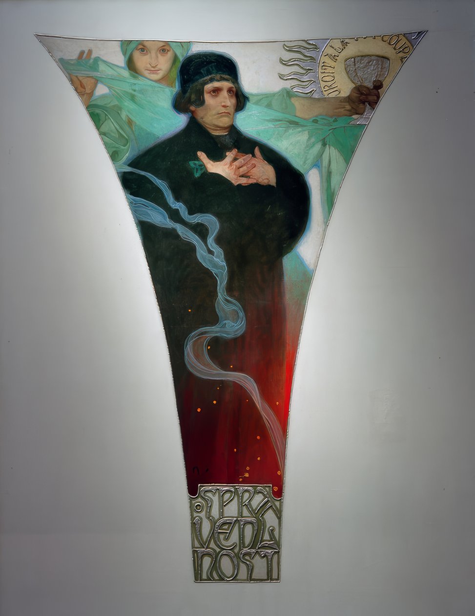 Gerechtigkeit – Magister Jan Hus von Alphonse Mucha
