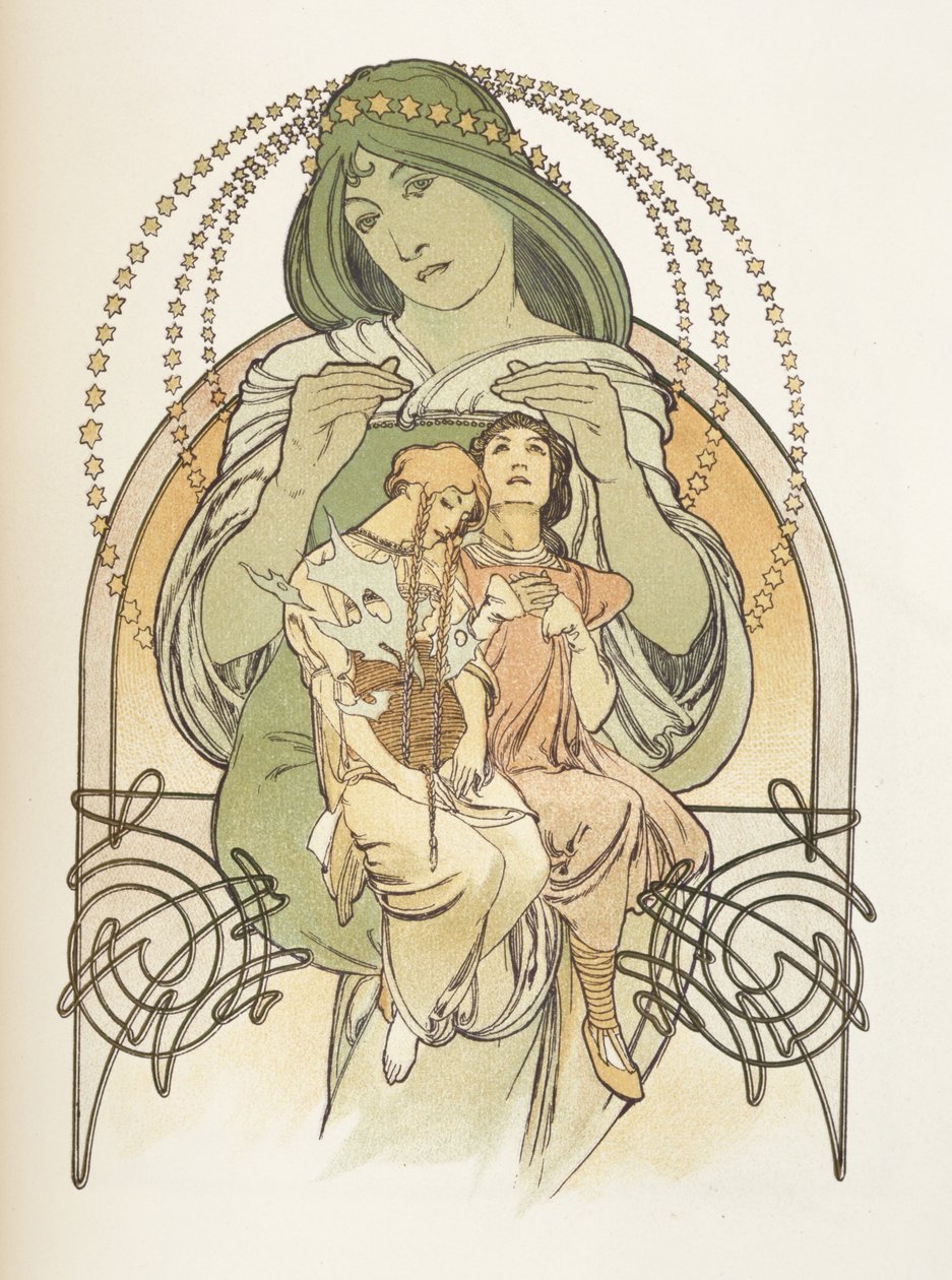 Illustration aus Ilsee, Prinzessin von Tripolis, 1897 von Alphonse Mucha
