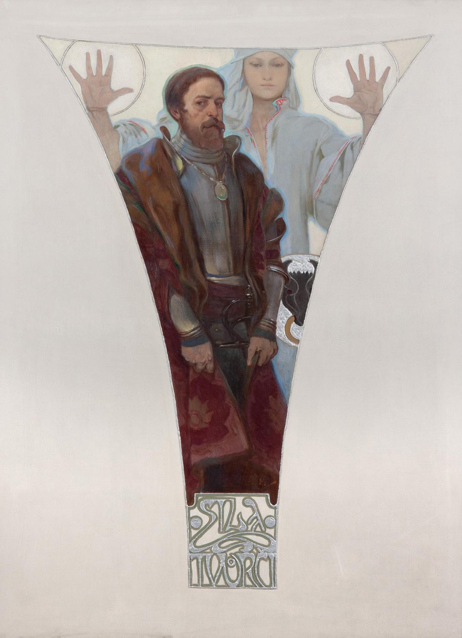 Johann von Pernstein, 1911 von Alphonse Mucha