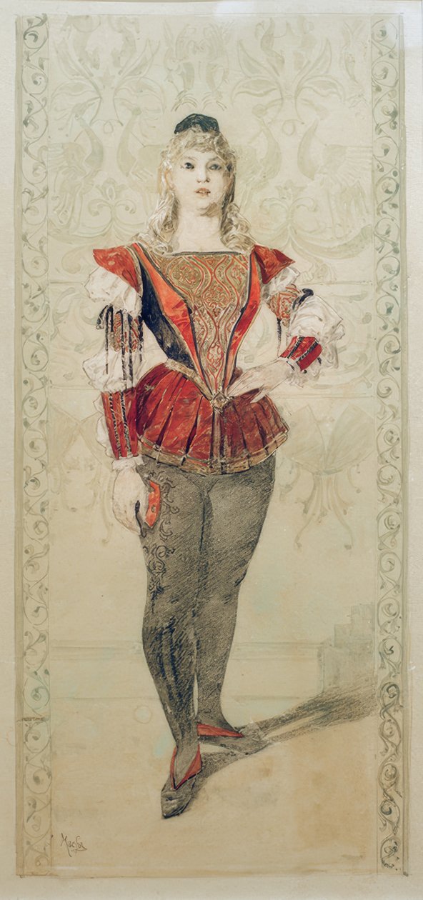 Le Costume au Théâtre von Alphonse Mucha