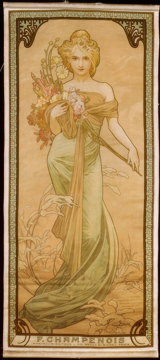 Der Frühling von Alphonse Mucha