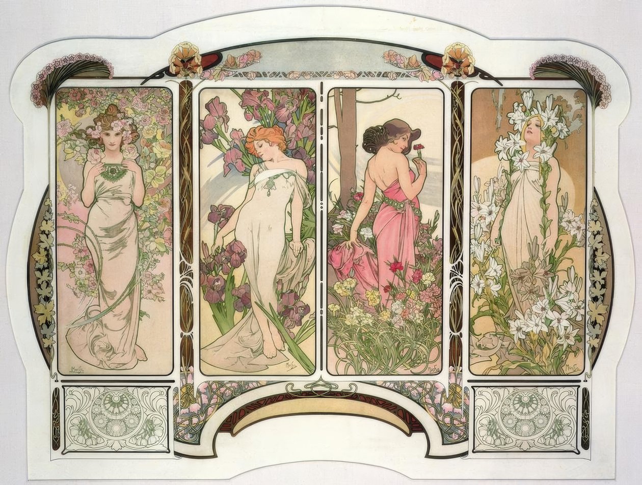 Die Blumen von Alphonse Mucha